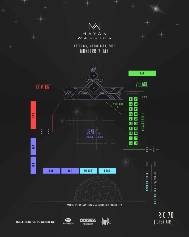 Mapa Mayan Warrior en Monterrey