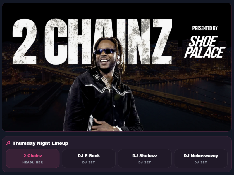 Thursday Concert with 2 Chainz Thursday Concert with 2 Chainz