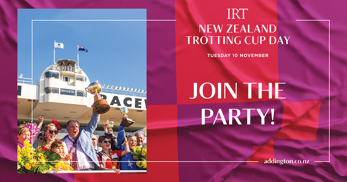 IRT NZ Trotting Cup Day Tickets Christchurch Addington Raceway