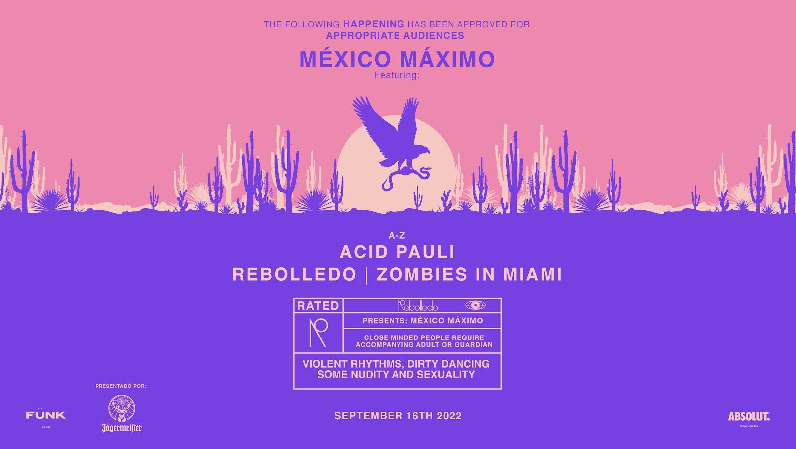 Rated R: México Máximo en Fünk Club Tickets | Ciudad de México | Fünk Club  - The Ticket Fairy