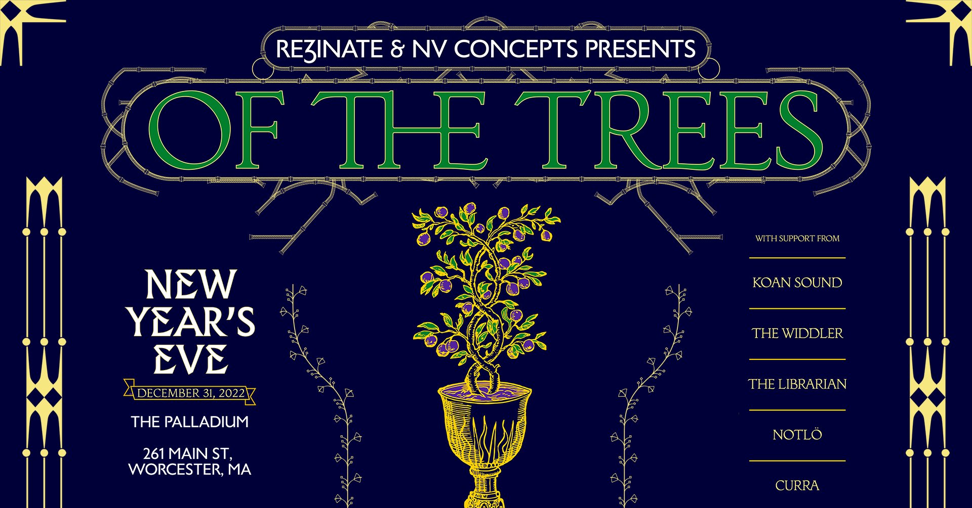 OF THE TREES NYE 2022 Tickets Worcester Palladium The Ticket Fairy