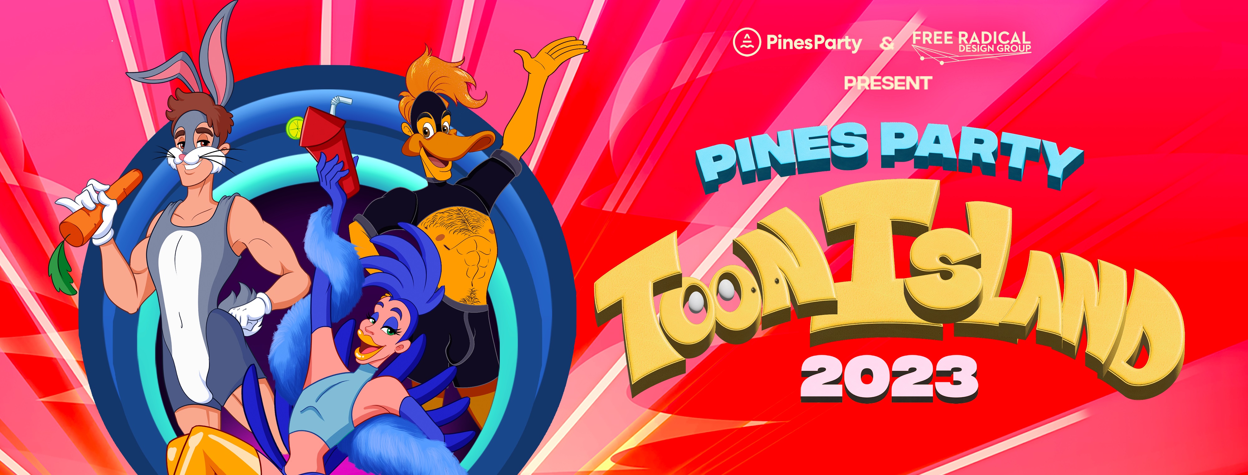 Pines Party 2023 Toon Island Tickets Fire Island Pines Fire Island