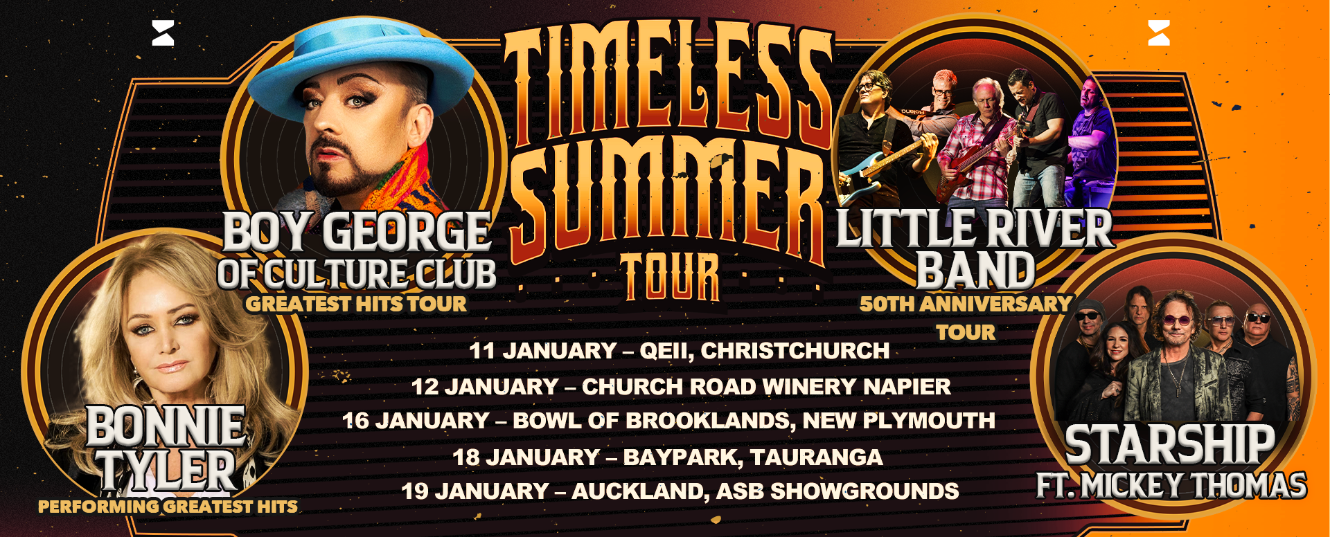 Timeless Summer Tour Napier Tickets Napier Church Road Winery