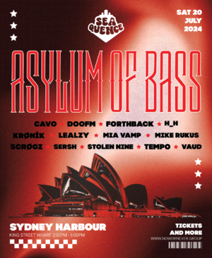 SEAQUENCE BOAT PARTY →  ASYLUM OF BASS | SAT 20 JUL photo