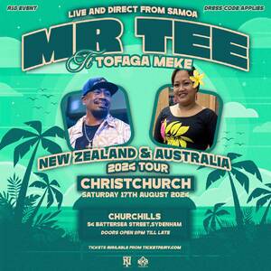 Mr Tee ft Tofaga Meke - NZ Tour 2024 - Christchurch