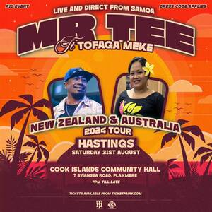 Mr Tee ft Tofaga Meke - NZ & Australian Tour 2024 - Hastings photo