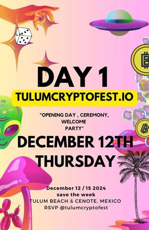 WELCOME DAY 1  & PARTY DECEMBER 12TH 2024