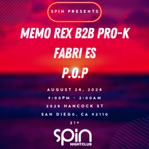 Spin Presents: MEMO REX B2B PRO-K! photo