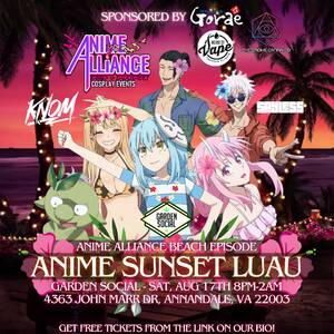 Anime Sunset Luau