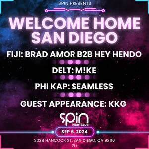 Spin Presents: Welcome Home San Diego! photo