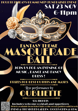 Fourth Fridays fundraiser masquerade Ball photo