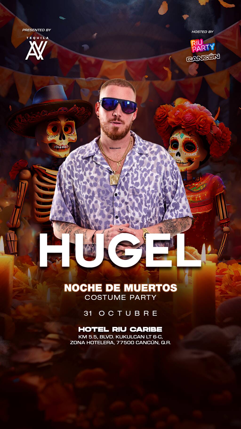 HUGEL - NOCHE DE MUERTOS @RIU PARTY