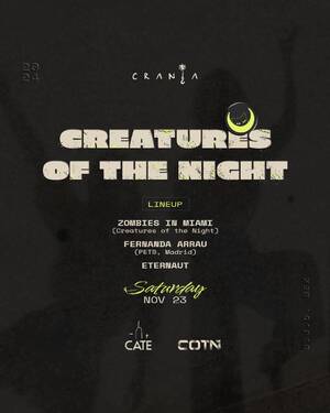 CREATURES OF THE NIGHT X CRANIA photo