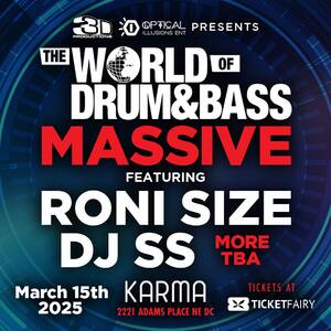 World of Drum & Bass Massive DC w/ Roni Size photo