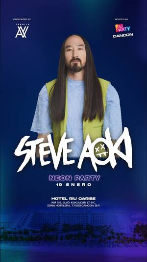 STEVE AOKI @RIUPARTY CANCÚN photo