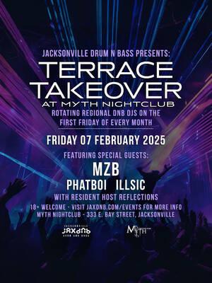 JaxDnB Terrace Takeover at Myth Nightclub – 07 Feb 2025 photo