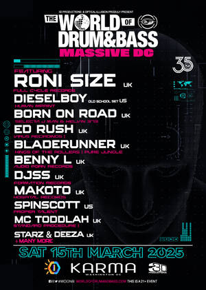 World of Drum & Bass Massive DC w/ Roni Size