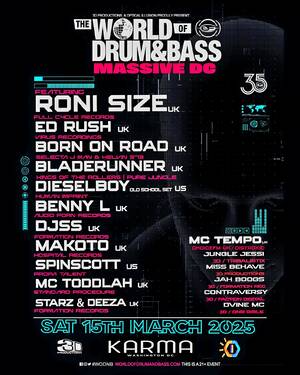 World of Drum & Bass Massive DC w/ Roni Size photo