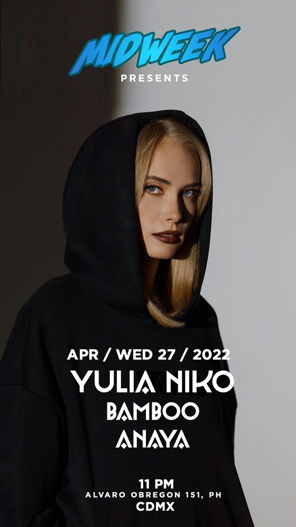 Midweek Presents Yulia Niko Tickets Ciudad De México Supra Roma