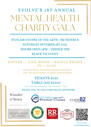 EVOLVE'S 1st ANNUAL MENTAL HEALTH CHARITY GALA