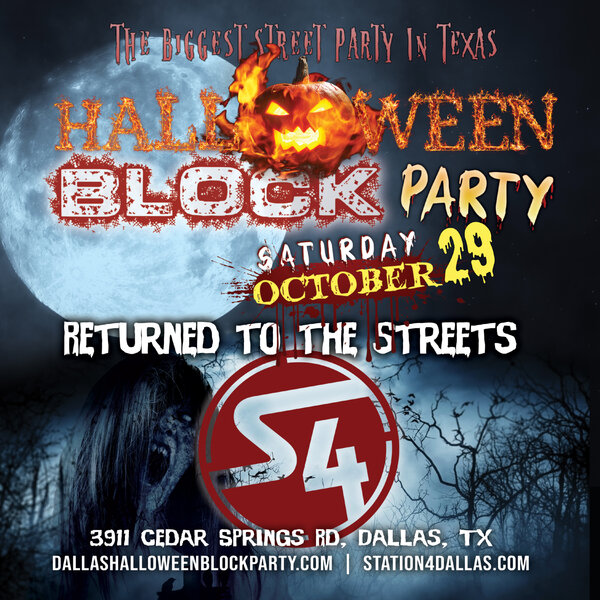 Halloween Block Party Station4 Tickets Dallas 3911 Cedar Springs