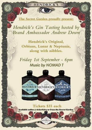 Hendricks gin tasting