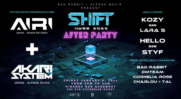 SHIFT NYEE Montreal AfterParty Jan 5 Tickets Montr al