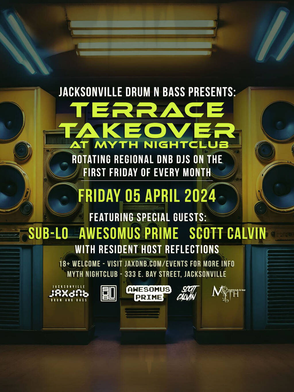 JaxDnB Terrace Takeover at Myth - 05 April 2024