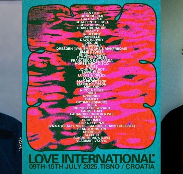 Ben UFO, SHERELLE, and Bonobo to Head to Croatia’s Love International Festival